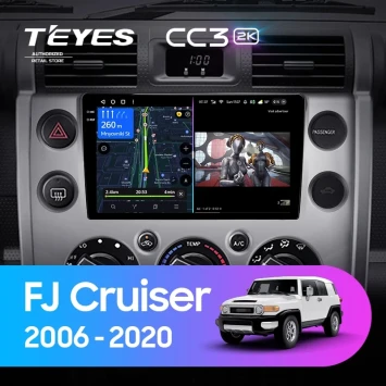 Штатная магнитола Teyes CC3 2K 6/128 Toyota FJ Cruiser J15 (2006-2020)