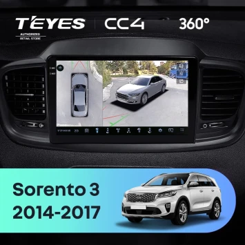 Штатная магнитола Teyes CC4 360 8/128 Kia Sorento 3 Prime (2014-2017) Тип-B