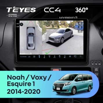 Штатная магнитола Teyes CC4 360 8/128 Toyota Esquire 1 (2014-2020) F2 Правый руль