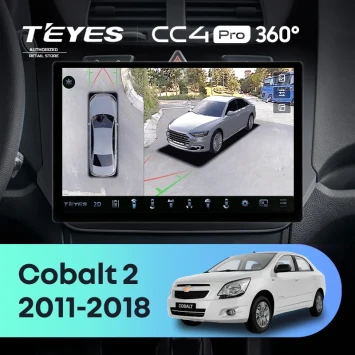 Штатная магнитола Teyes CC4 Pro 360 8/128 Chevrolet Cobalt 2 (2011-2018) (13")