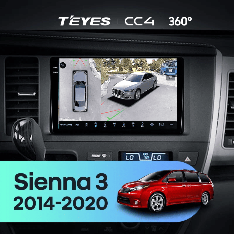 Штатная магнитола Teyes CC4 360 6/64 Toyota Sienna 3 XL30 (2014-2020)