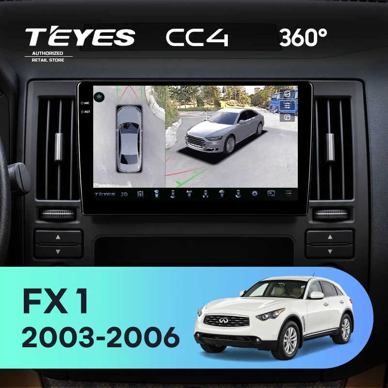 Штатная магнитола Teyes CC4 360 6/64 Infiniti FX 1 (S50) (2003-2006)