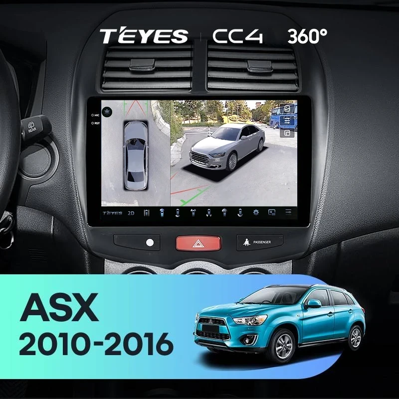 Штатная магнитола Teyes CC4 360 8/128 Mitsubishi ASX 1 (2010-2016) F1 Тип-B