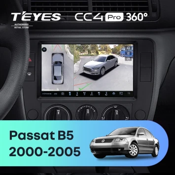 Штатная магнитола Teyes CC4 Pro 360 8/128 Volkswagen Passat B5 (2000-2005)