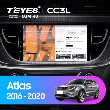 Штатная магнитола Teyes CC3L 4/32 Geely Atlas NL-3 (2016-2022)
