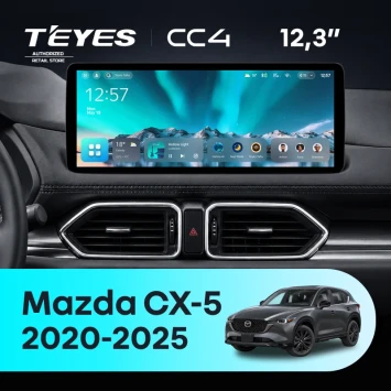 Штатная магнитола Teyes CC4 12.3" 6/64 Mazda CX-5 (2020-2025) (рынок США/Китай)
