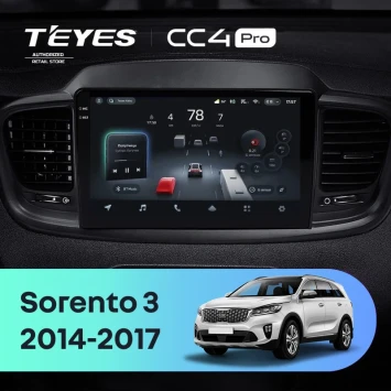 Штатная магнитола Teyes CC4 Pro 8/128 Kia Sorento 3 Prime (2014-2017) Тип-B