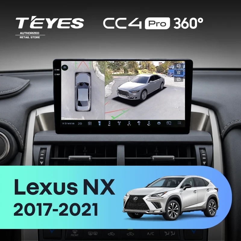 Штатная магнитола Teyes CC4 Pro 360 12/256 Lexus NX (2017-2021) F2