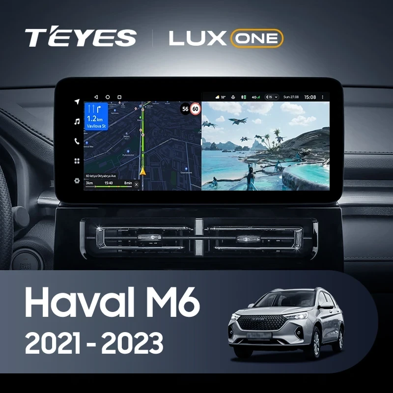 Штатная магнитола Teyes LUX ONE 4/64 Haval M6 (2021-2025)