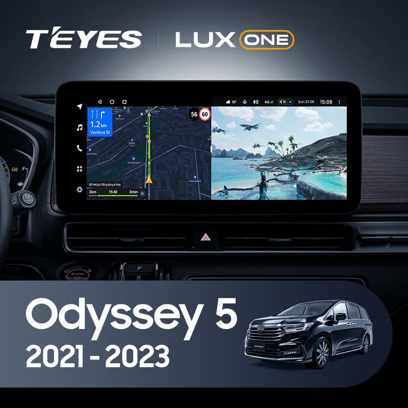 Штатная магнитола Teyes LUX ONE 4/64 Honda Odyssey 5 (2021-2023)