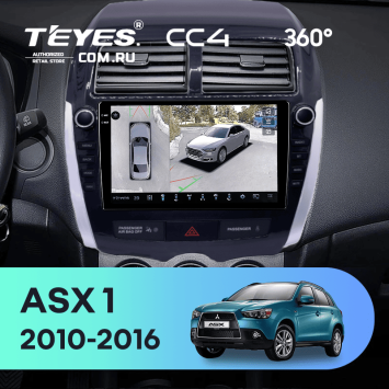 Штатная магнитола Teyes CC4 360 8/128 Mitsubishi ASX 1 (2010-2016) F2 Тип-B (9")
