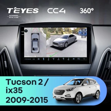 Штатная магнитола Teyes CC4 360 8/128 Hyundai ix35 (2009-2015) (Tucson 2) Тип-C