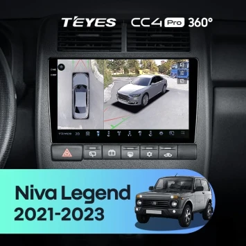 Штатная магнитола Teyes CC4 Pro 360 12/256 LADA Niva Legend (2021-2023)