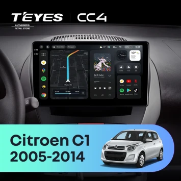 Штатная магнитола Teyes CC4 8/128 Citroen C1 (2005-2014)