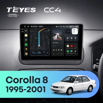 Штатная магнитола Teyes CC4 6/64 Toyota Corolla 8 E110 (1995-2001) (0din) Правый руль