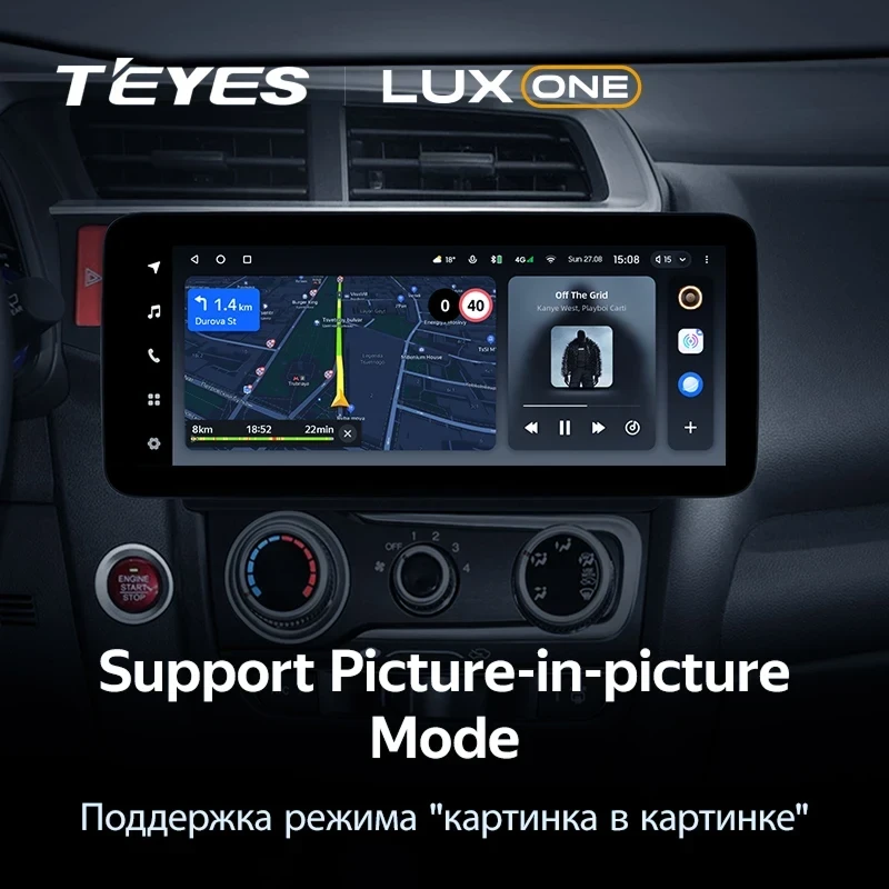 Штатная магнитола Teyes LUX ONE 4/64 Honda Jazz 3 (2015-2020)