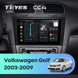 Штатная магнитола Teyes CC4 8/128 Volkswagen Golf (2003-2009)