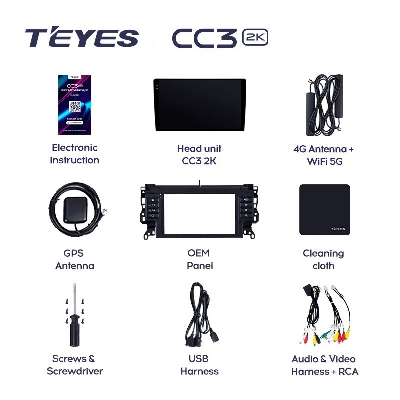 Штатная магнитола Teyes CC3 2K 360 6/128 Land Rover Discovery Sport (2014-2019)