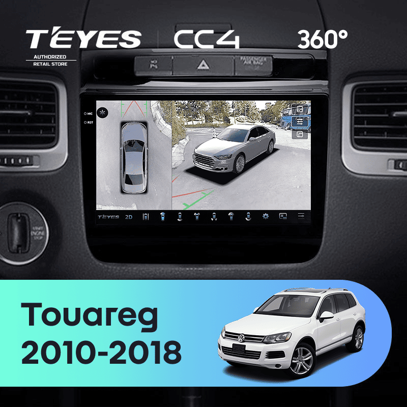 Штатная магнитола Teyes CC4 360 6/64 Volkswagen Touareg FL NF (2010-2018)