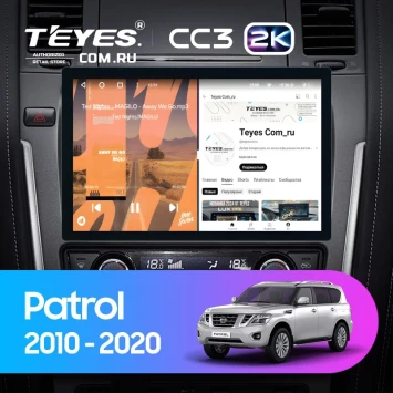 Штатная магнитола Teyes CC3 2K 4/32 Nissan Patrol Y62 (2010-2020) F2 (11")