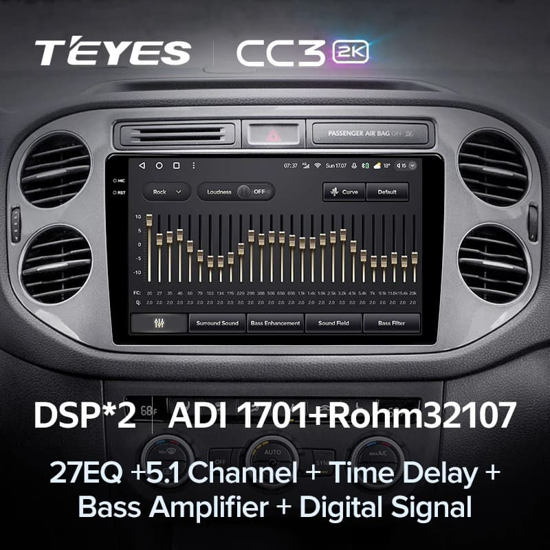 Штатная магнитола Teyes CC3 2K 4/64 Volkswagen Tiguan 1 NF (2006-2011) F2 (11")