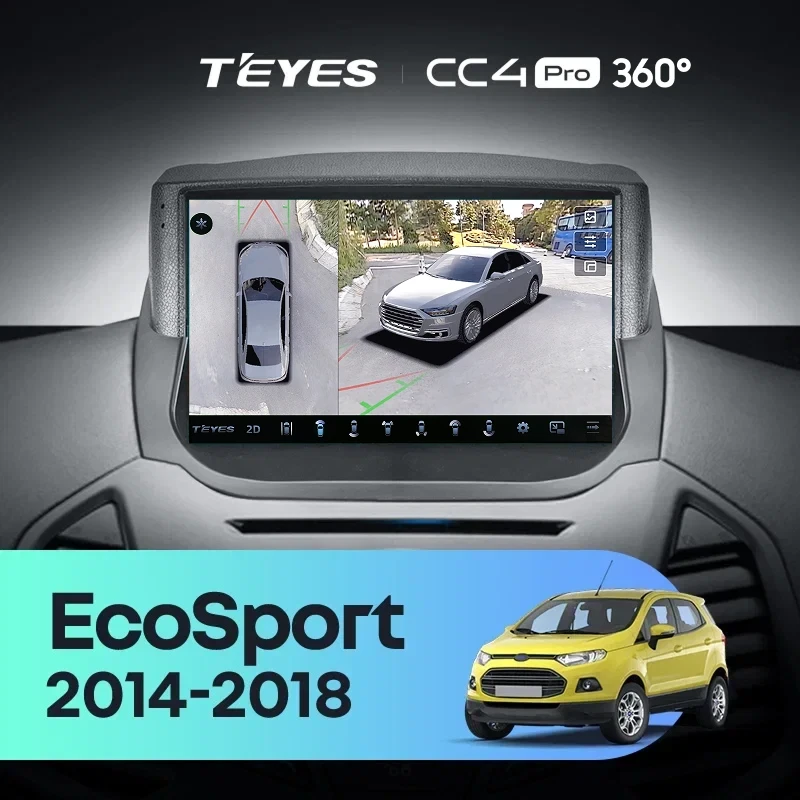 Штатная магнитола Teyes CC4 Pro 360 12/256 Ford EcoSport (2014-2018) F1
