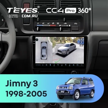 Штатная магнитола Teyes CC4 Pro 360 12/256 Suzuki Jimny 3 (1998-2005)