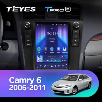 Штатная магнитола Tesla style Teyes TPRO 2 4/64 Toyota Camry 6 XV 40 (2006-2011) F2