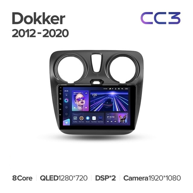 Штатная магнитола Teyes CC3L 4/32 Renault Dokker (2012-2020)