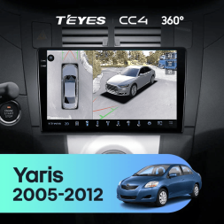 Штатная магнитола Teyes CC4 360 6/64 Toyota Yaris XP90 (2005-2012) F1
