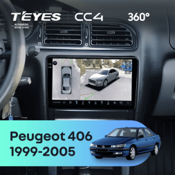 Штатная магнитола Teyes CC4 360 8/128 Peugeot 406 (1999-2005)