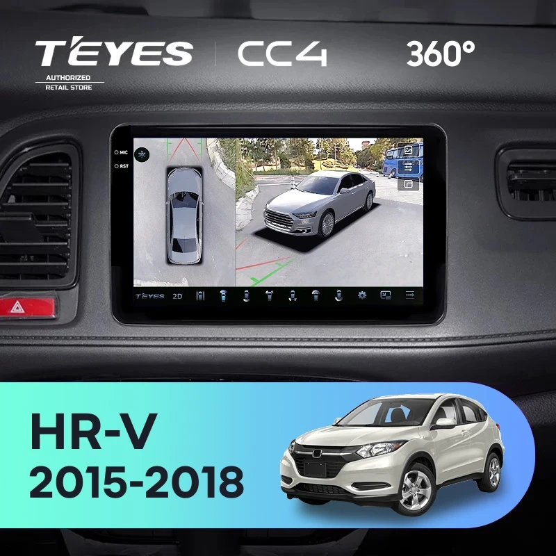 Штатная магнитола Teyes CC4 360 8/128 Honda HR-V (2015-2018)