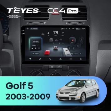 Штатная магнитола Teyes CC4 Pro 12/256 Volkswagen Golf 5 (2003-2009) F1