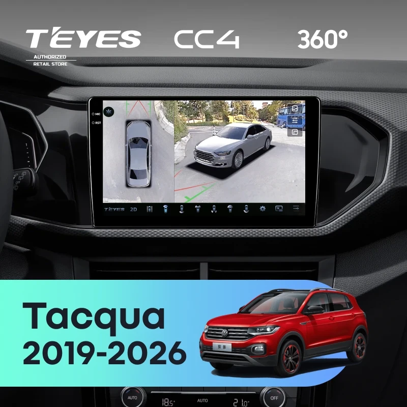 Штатная магнитола Teyes CC4 360 8/128 Volkswagen Tacqua (2019-2026)