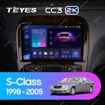 Штатная магнитола Teyes CC3 2K 360 6/128 Mercedes-Benz S-Class W220 VV220 (1998-2005)