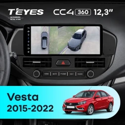Штатная магнитола Teyes CC4 12.3" 360 6/64 Lada Vesta (2015-2022) Тип-B