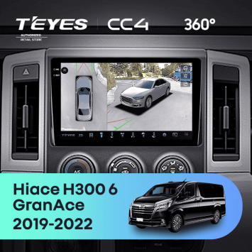 Штатная магнитола Teyes CC4 360 6/64 Toyota Hiace H300 VI (2019-2022) Тип-B