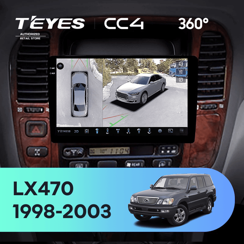 Штатная магнитола Teyes CC4 360 6/64 Lexus LX470 J100 (1998-2003) F2
