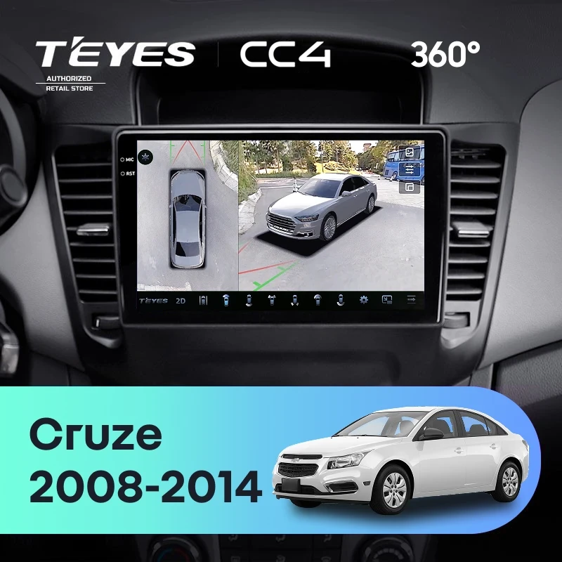 Штатная магнитола Teyes CC4 360 6/64 Chevrolet Cruze J300 (2008-2014)