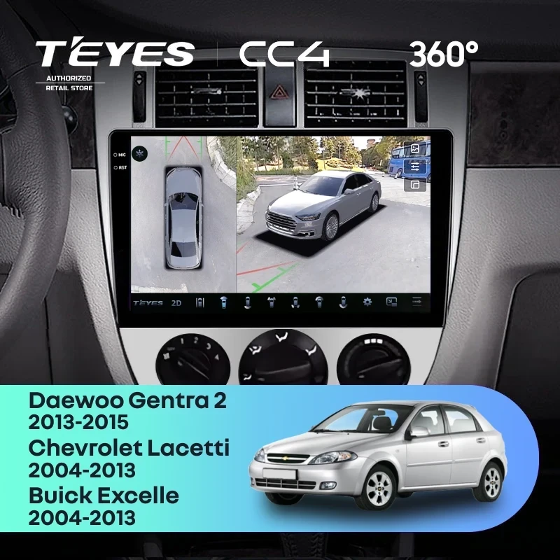 Штатная магнитола Teyes CC4 360 8/128 Daewoo Gentra 2 (2013-2015) F1 Тип-B