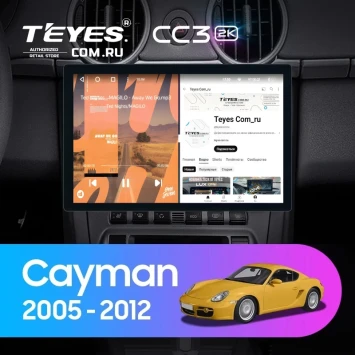 Штатная магнитола Teyes CC3 2K 4/64 Porsche Cayman 987 (2005-2012) (11")