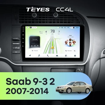 Штатная магнитола Teyes CC4L 4/64 Saab 9-3 2 (2007-2014)
