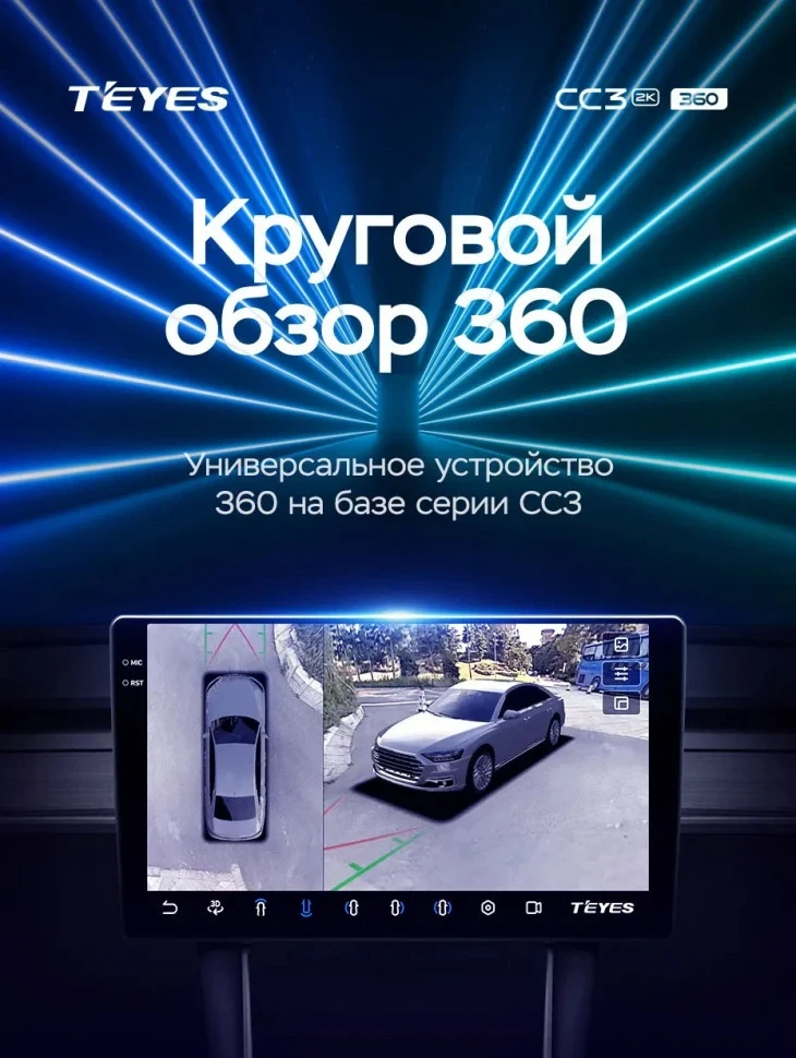 Штатная магнитола Teyes CC3 2K 360 6/128 Honda Freed 1 (2008-2016) F2 Правый руль
