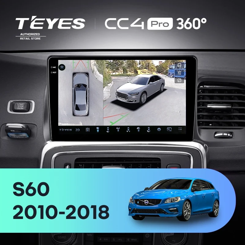 Штатная магнитола Teyes CC4 Pro 360 8/128 Volvo S60 Y20 (2010-2018)