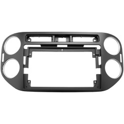 Переходная рамка Volkswagen Tiguan 1 NF (2011-2017) F1 чёрная рест (9")