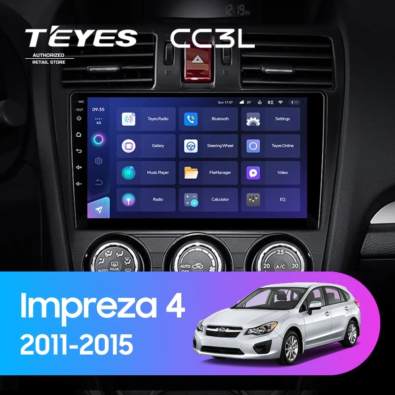 Штатная магнитола Teyes CC3L 4/32 Subaru Impreza 4 (2011-2015) Тип-A
