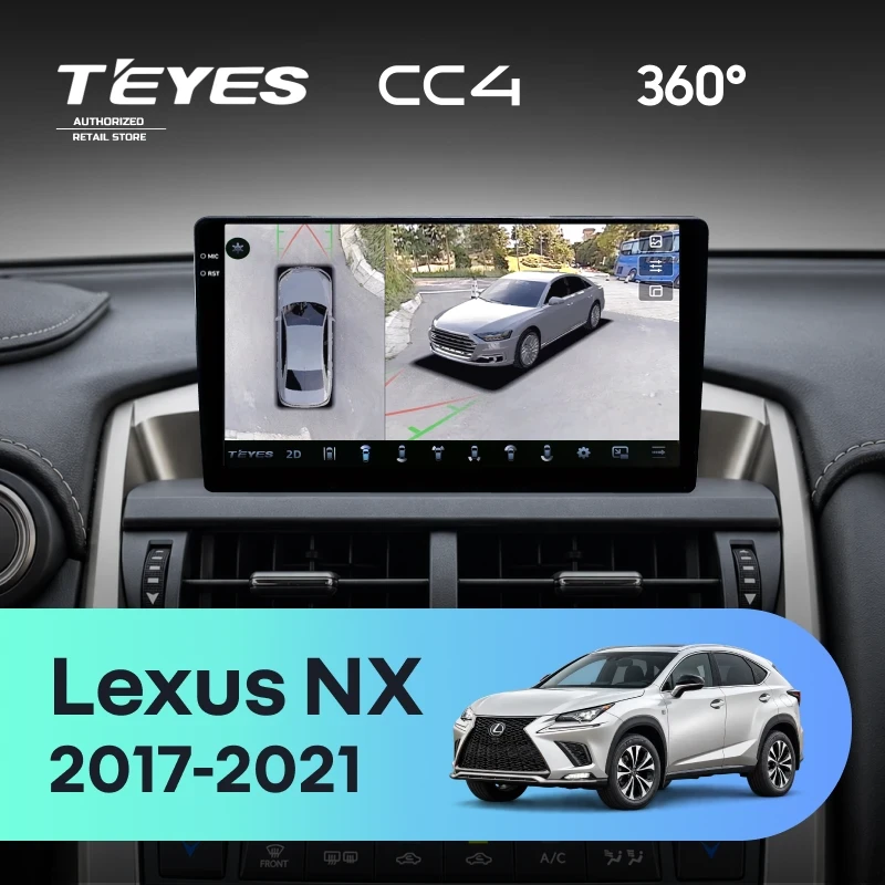 Штатная магнитола Teyes CC4 360 8/128 Lexus NX (2017-2021) F2
