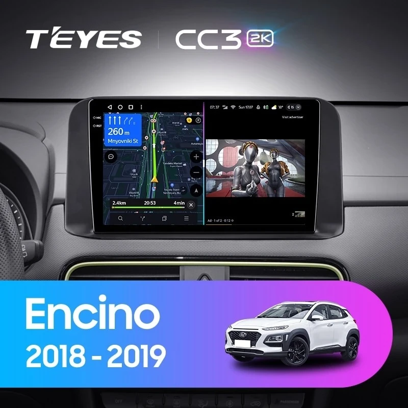 Штатная магнитола Teyes CC3 2K 4/32 Hyundai Encino (2018-2019)