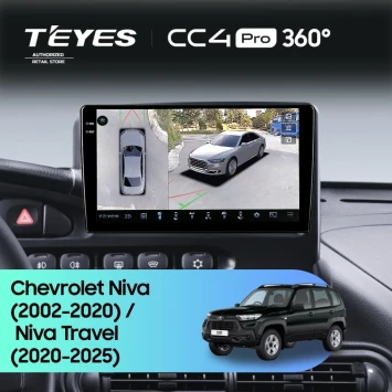 Штатная магнитола Teyes CC4 Pro 360 12/256 Lada Niva Travel (2020-2025)