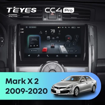 Штатная магнитола Teyes CC4 Pro 8/128 Toyota Mark X 2 X130 (2009-2020)